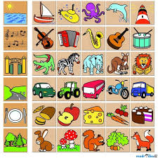 Detoa drevené puzzle Čo kam patrí