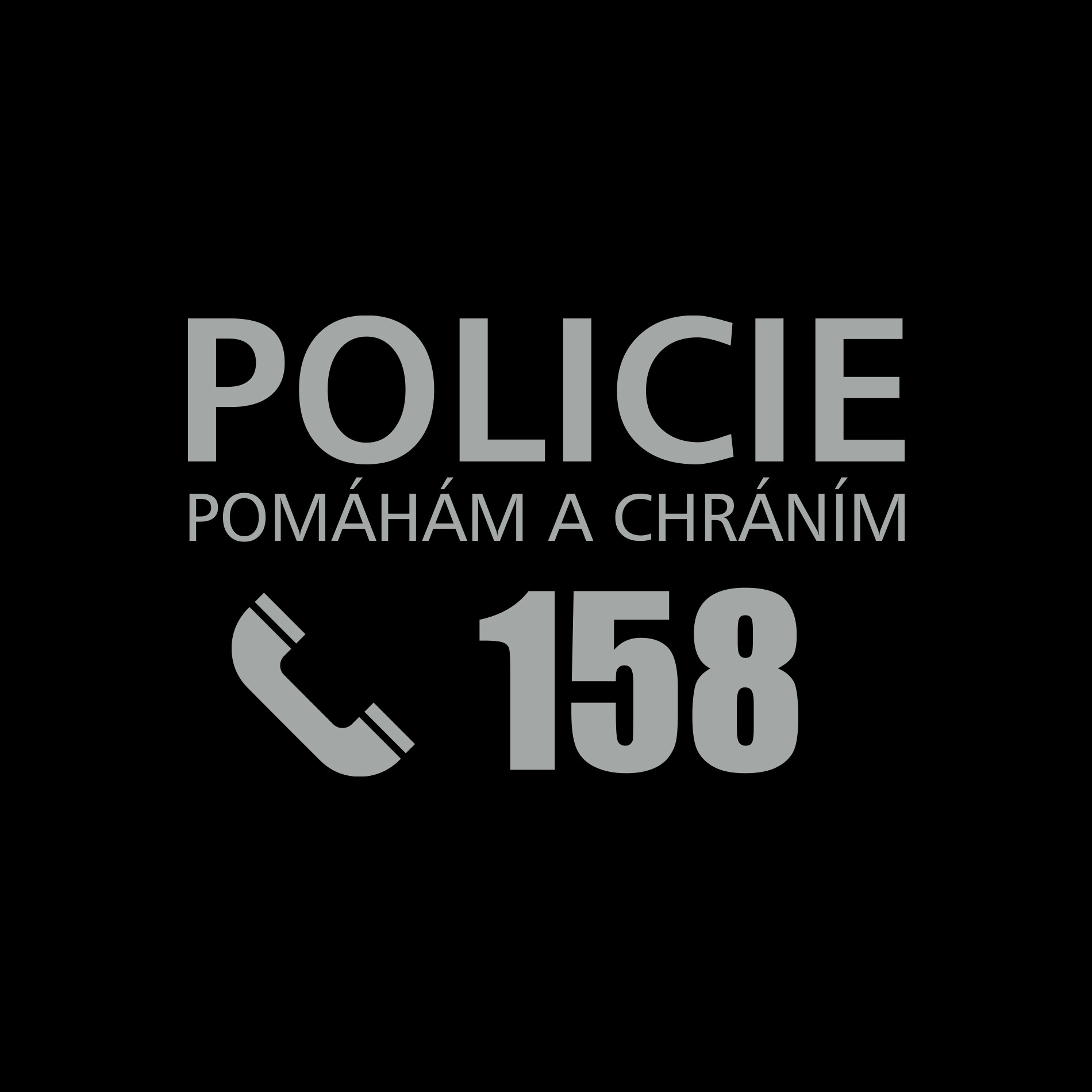 Detský kostým Policajt s čiapkou a českou potlačou (S)