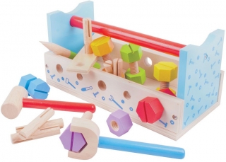Bigjigs Toys Ponk a prepravka na náradie 2v1