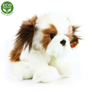 Plyšový pes Shih Tzu sediaci, 28 cm, ECO Friendly