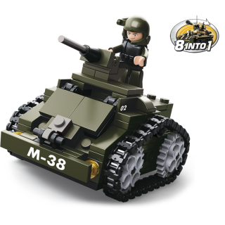 Sluban Army 8into1 M38-B0587C Obrnené vozidlo