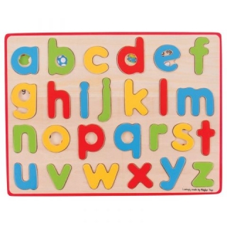 Bigjigs Toys Anglická malá abeceda s obrázkami