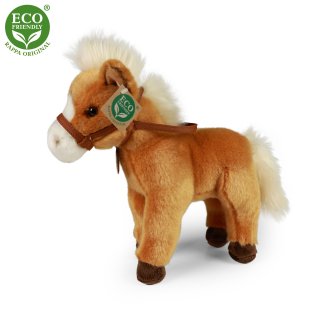Plyšový Kôň hnedý stojaci 30 cm, ECO - Friendly